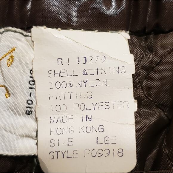 Penny's vintage snow pants brown British Crown‎ Colony of Hong Kong label LG - Picture 15 of 15